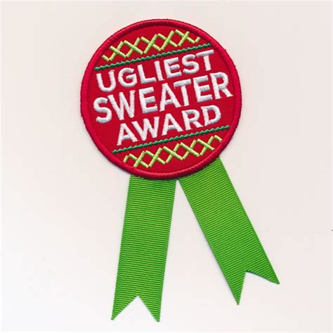 Ugliest Sweater Award Patch