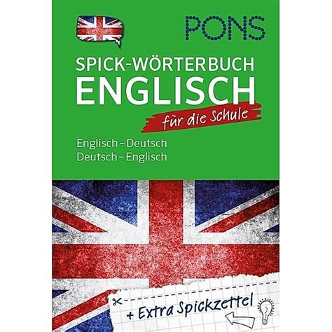 pons spick wörterbuch für die schule englisch buch jetzt online bei weltbild ch bestellen