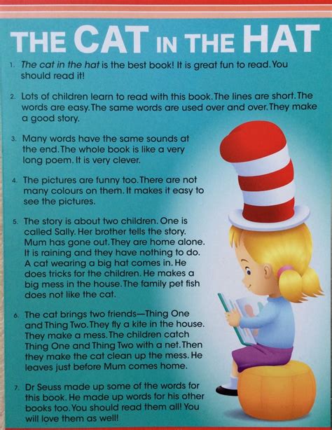 Printable Cat In The Hat Book