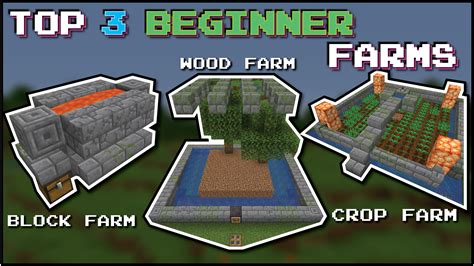 Top 3 Starter Farms For Minecraft Beginners No Redstone Chapman