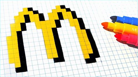 Pixel Art Simple Et Rapide Handmade Pixel Art How To Draw Mcdonalds