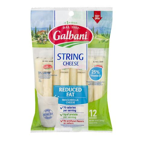 Galbani Galbani Reduced Fat Mozzarella String Cheese 12 Ct Instacart