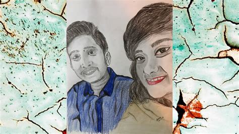 Sketching Of A Beautiful Couple Pencil Sketch Sketchigum Youtube