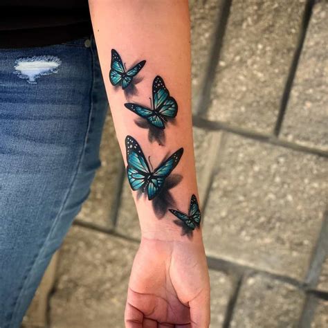 Blue Morpho Butterfly Tattoo