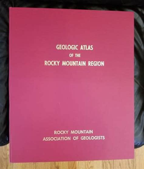 Vintage 1972 Geologic Atlas Of The Rocky Mountain Region Etsy