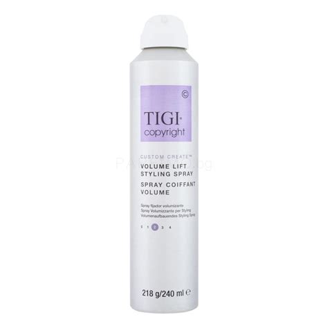 Tigi Copyright Custom Create Volume Lift Styling Spray Втвърдители за