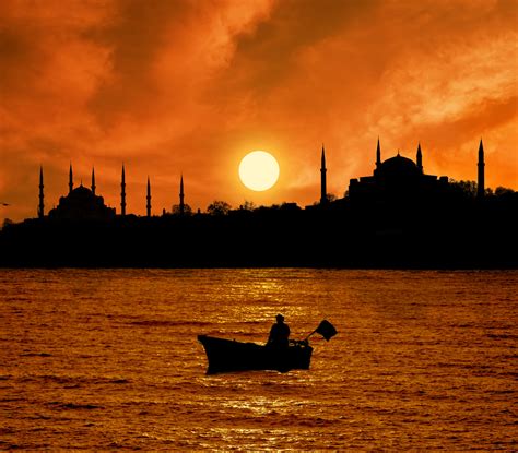 Turkey Sunset In Istanbul Sunset Istanbul Italy Landscape