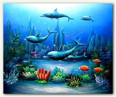 Aquatic Life Artist Painting Sea Life Painting Underwater Painting