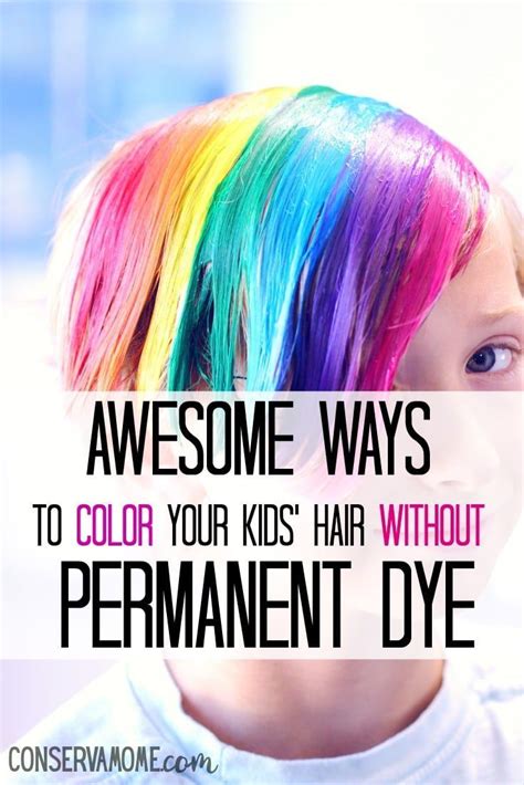 Awesome Ways To Color Your Kids Hair Without Permanent Dye Diy Hair