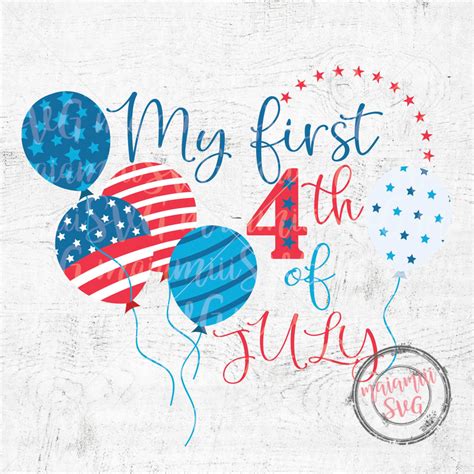 My First 4th Of July Svg, Baby's First Svg, My First 4th, Baby 4th Of