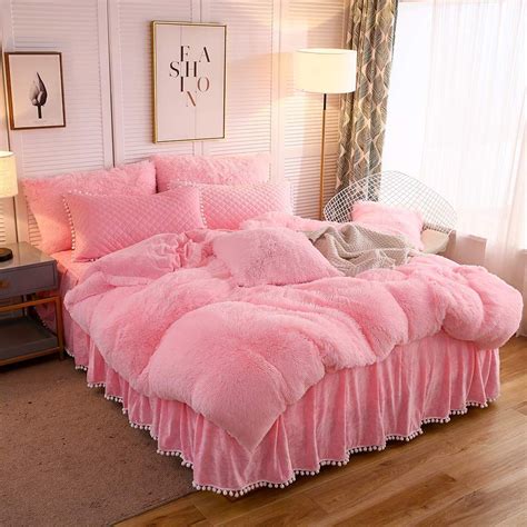 Pink Softy Bed Set Pink Bedding Set Pink Bedding Bedding Sets