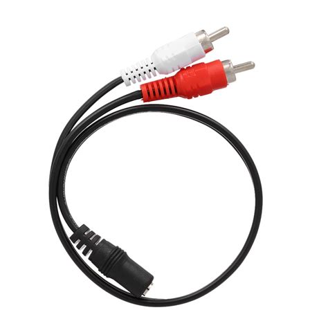 025 Meter Rca Audio Cable 35mm Female To 2 Rca Male Stereo Adapter Y
