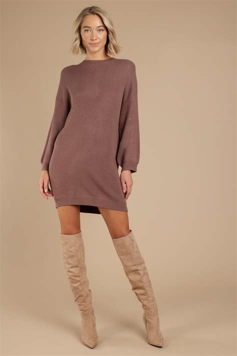 Sweater Dress With Thigh High Boots All You Need Infos