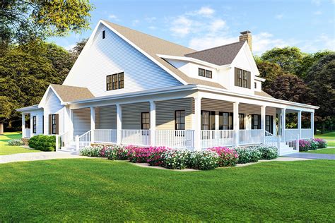 Modern Farmhouse Plan With Wraparound Porch 70608mk Architectural