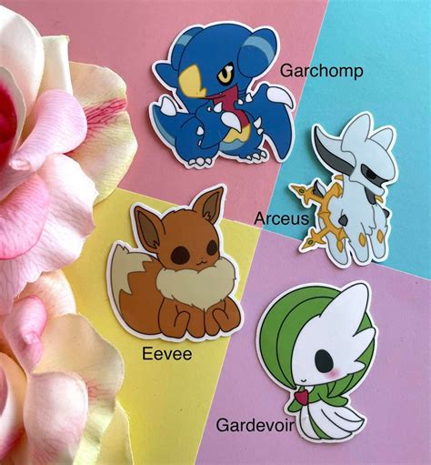Cute Chibi Pokemon Stickers Etsy