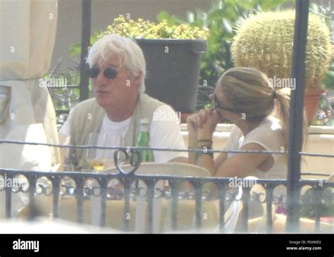 Richard Gere And Girlfriend Alejandra Silva Have Lunch With Friends While On Holiday In Sicily