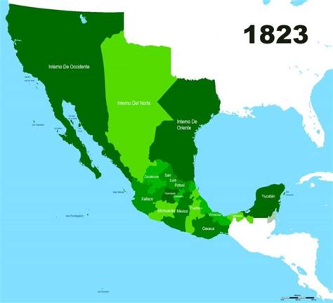 Mapa Del Imperio Mexicano