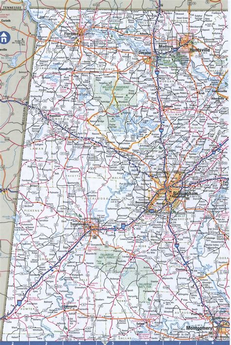 Alabama Map With Towns - Lee County Alabama Digital Alabama : Alabama has mild winters and warm 
