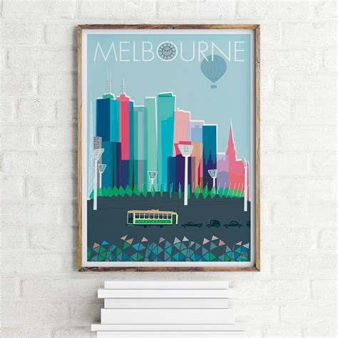 Melbourne Ii Limited Edition City Print By Nicholas Girling