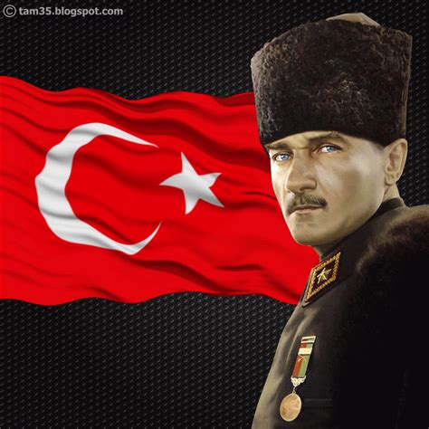 Dalgalanan T Rk Bayra Ve Mustafa Kemal Atat Rk Gif Bayrak Gif Amerikan Bayra
