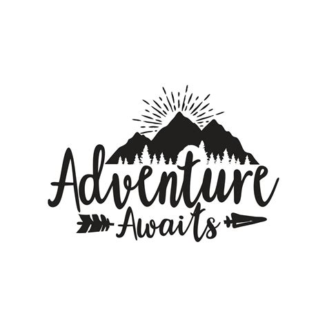Adventure Awaits SVG Instant Download Vector Wilderness | Etsy