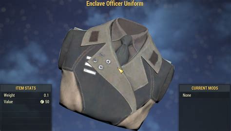 Enclave Officer Uniform Fallout 76 Pc Item Apparel Kaufen F76 Items