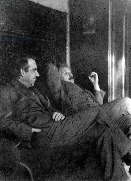 Image Of Albert Einstein And Niels Bohr Smoking C1920 Bw Photo