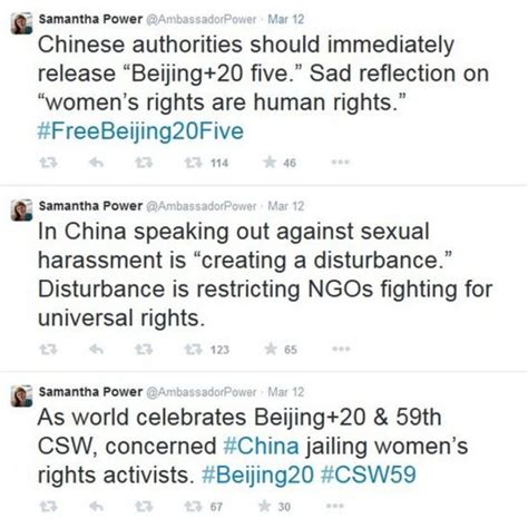 China Rejects Calls To Free Women S Rights Activists Bbc News