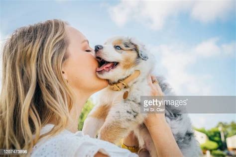 Dog Kiss On Cheek Photos And Premium High Res Pictures Getty Images