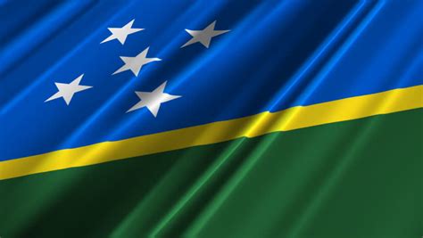 Solomon Islands Flag Loop 2 Stock Footage Video 100 Royalty Free 1370419 Shutterstock