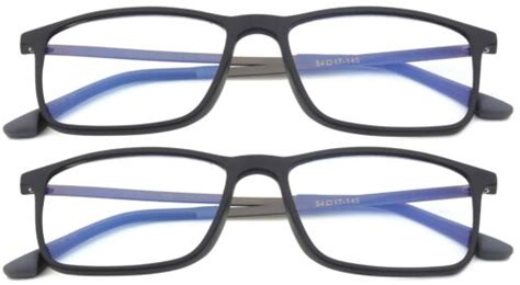 Blue Ray Blocking Reading Glasses For Men Large Rectangular Frame W