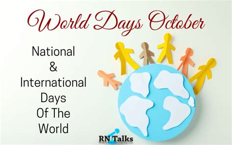 Important National And International Days In October 2024
