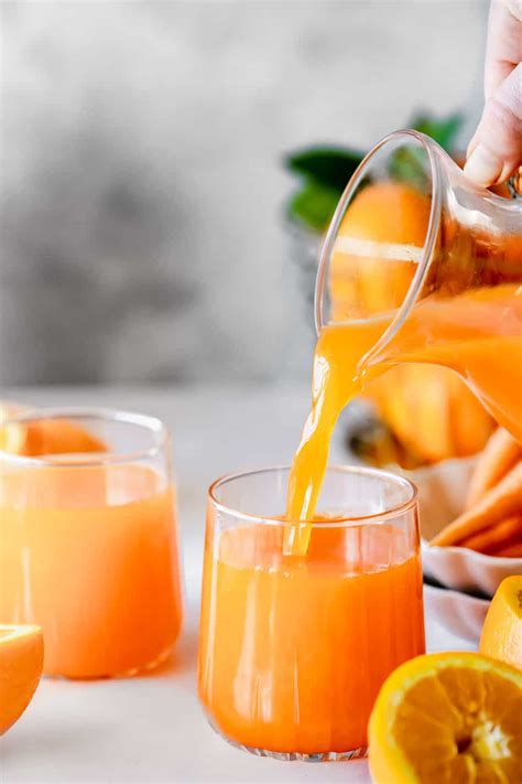 Orange Carrot Juice Immune Boosting Baking Ginger