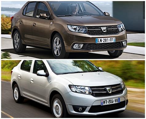2017 Dacia Logan Facelift Photo Comparison So Whats New Autoevolution