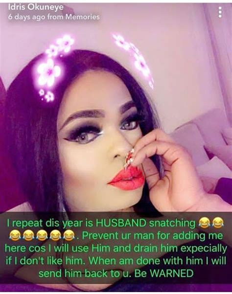 i will snatch your husband and suck him dry bobrisky s new year resolution celebrities nigeria