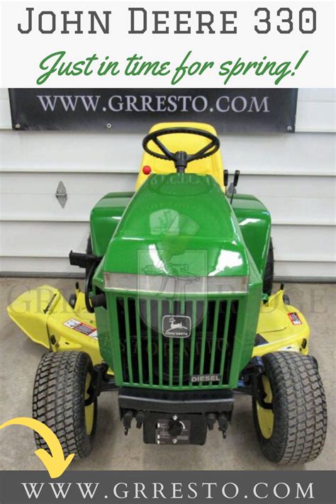 All The Details On The Elusive Diesel John Deere 330 Lawn Tractor