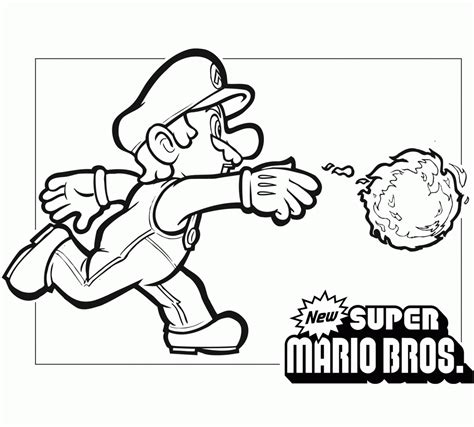 New Super Mario Bros Para Colorear Imagui