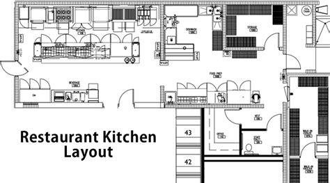 Commercial Kitchen Floor Plans Examples Things In The Kitchen
