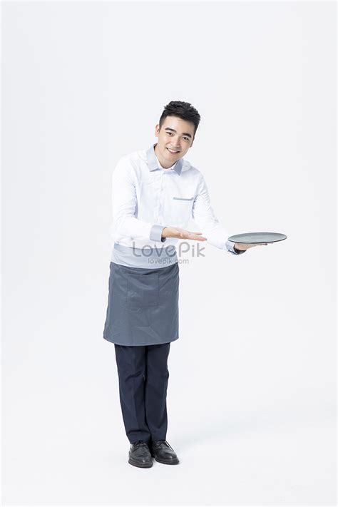 Male Waiter Tray Picture And Hd Photos Free Download On Lovepik