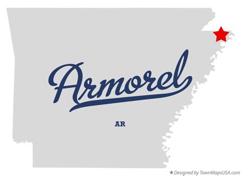 Map Of Armorel Ar Arkansas