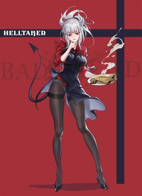 Lucifer Helltaker 2020 만화 소녀 캐릭터 일러스트 귀여운 애니메이션 소녀
