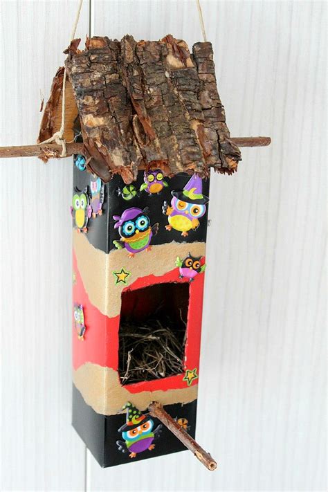 Birdhouse Milk Carton Craft