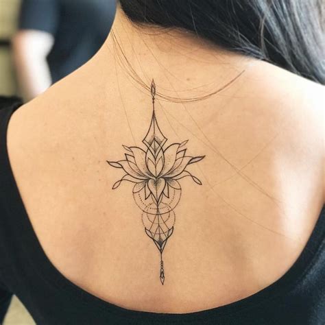 Chronic Ink Tattoo Vancouver Rayna Blackwork Tattoo Lotus Geometry