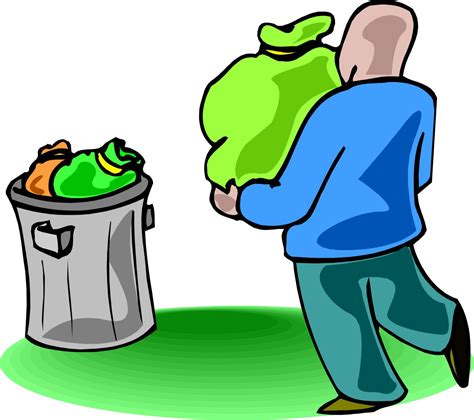 B.don't throw the rubbish here! throwing out trash clipart - Clip Art Library