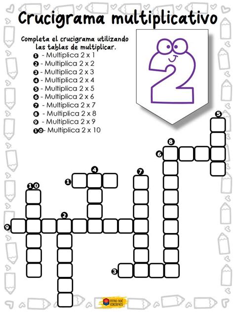 Crucigrama Multiplicativo 1 Imagenes Educativas