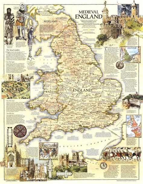 Medieval England Map 1979