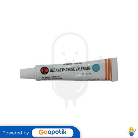 Betamethasone Valerate Kimia Farma 01 Cream 5 Gram Tube Kegunaan