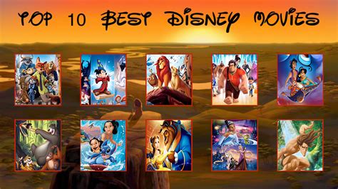 My Top 10 Favorite Walt Disney Animated Movies By Ezmanify