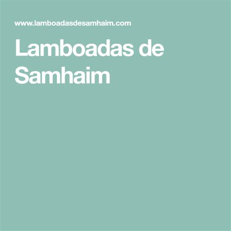 Lamboadas De Samhaim Recetas De Comida Comida Buena Como Cocinar