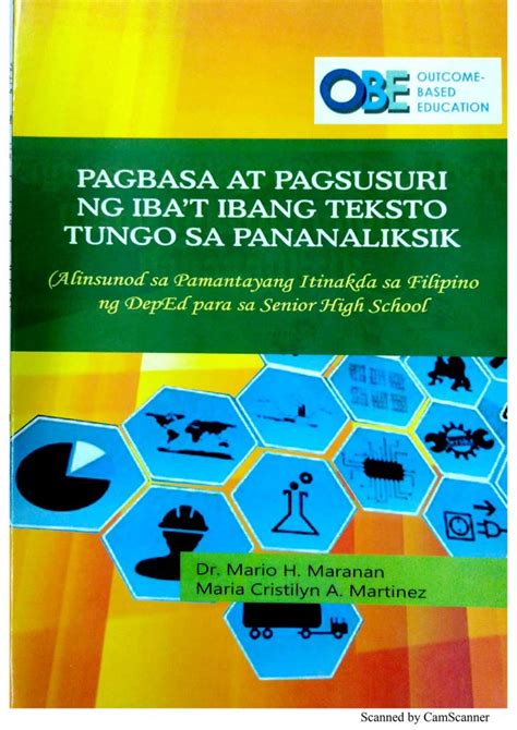 You may be interested in qualitative studies, or quantitative. Pagbasa at Pagsusuri ng Iba't ibang Teksto Tungo sa ...